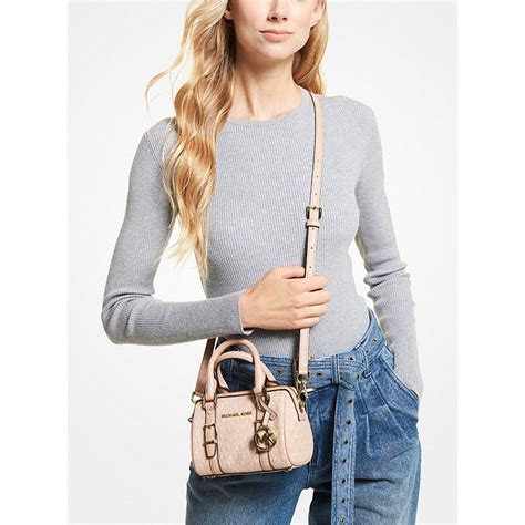 michael kors extra small crossbody satchel tan|Michael Kors satchels.